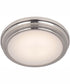 X66 1-Light LED Flushmount Brushed Polished Nickel