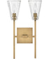 Auden 2-Light Two Light Vanity in Heritage Brass