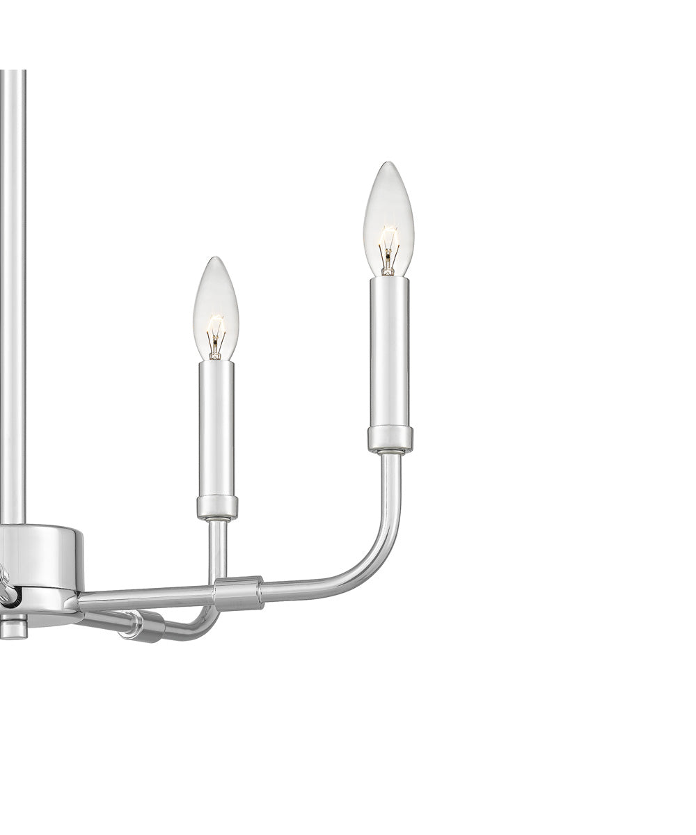 Abner 5-light Chandelier Polished Chrome