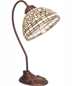 18" High Tiffany Turning Leaf Desk Lamp