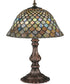 17"H Fish Scale Shell Base Accent Lamp