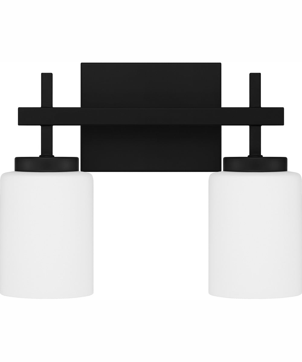 Wilburn Medium 2-light Bath Light Matte Black