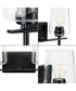 Calais 2-Light New Traditional Clear Glass Bath Vanity Light Matte Black