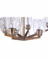 Guiding Star 6-Light Chandelier Satin Brass