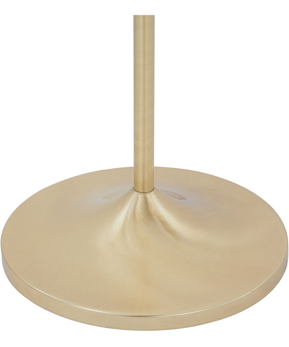 Leipzig LED Torchiere Satin Brass