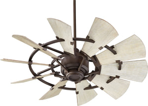 44"W Windmill Ceiling Fan Oiled Bronze