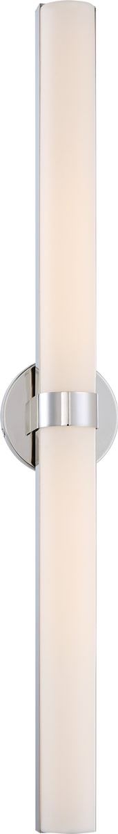 6"W Bond 2-Light LED Vanity & Wall Polished Nickel