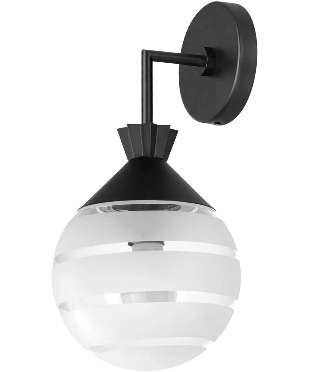 Copacabana Outdoor Globe Wall Sconce Black