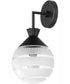 Copacabana Outdoor Globe Wall Sconce Black