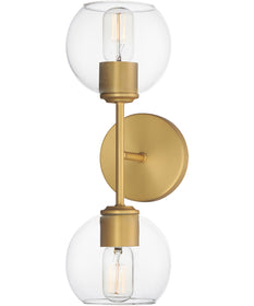 Knox 2-Light Wall Sconce Natural Aged Brass