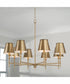 Whitney 8-Light Chandelier Aged Brass