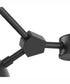 Haas 4-Light Mid-Century Modern Chandelier Matte Black