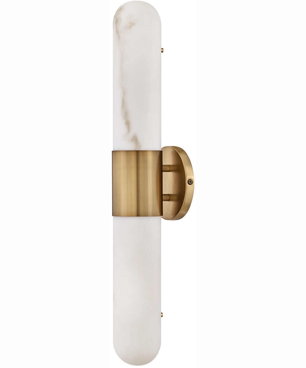 Ibiza LED-Light Medium LED Vanity in Heritage Brass