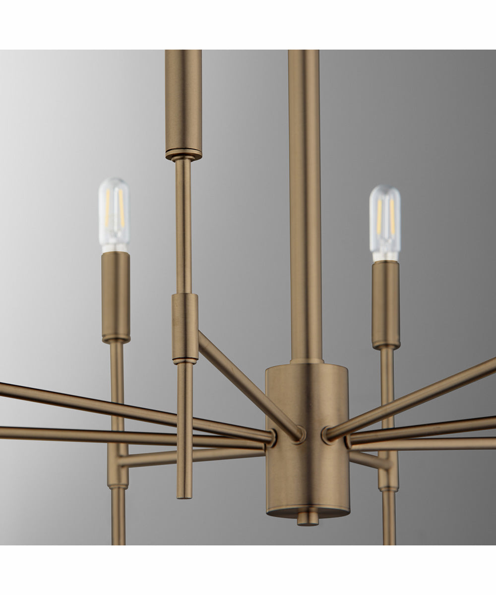Hamilton 8-light Chandelier Dark Brass
