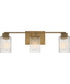 Danson Large 3-light Bath Light Weathered Brass