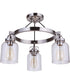 Foxwood 3-Light Semi Flush Brushed Polished Nickel