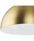 Perimeter 1-Light Mid-Century Modern Pendant with metal Shade Brushed Gold