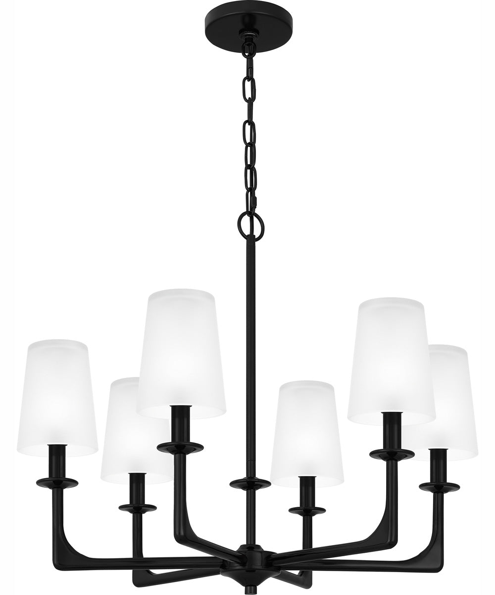 Hough 6-light Chandelier Mystic Black