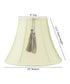 18"W x 14"H  Bell Shantung Lamp Shade Tassel Eggshell