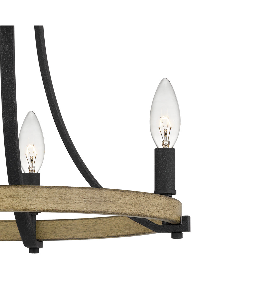 Colombes 4-light Semi Flush Mount Grey Ash