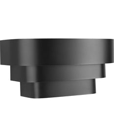 Louvered Wall Sconce Matte Black