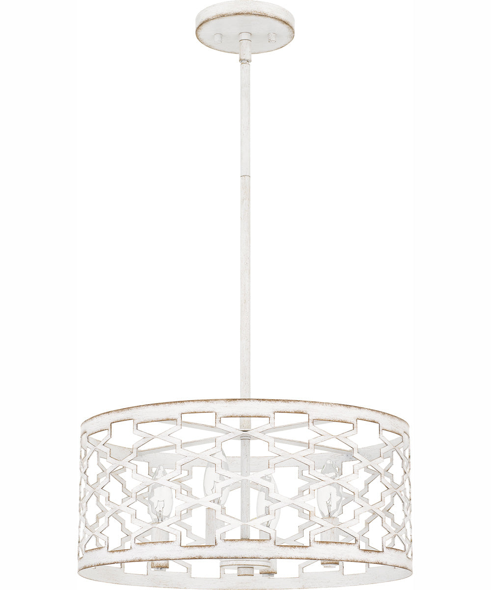 Quoizel Pendant Large 4-light Pendant Antique White