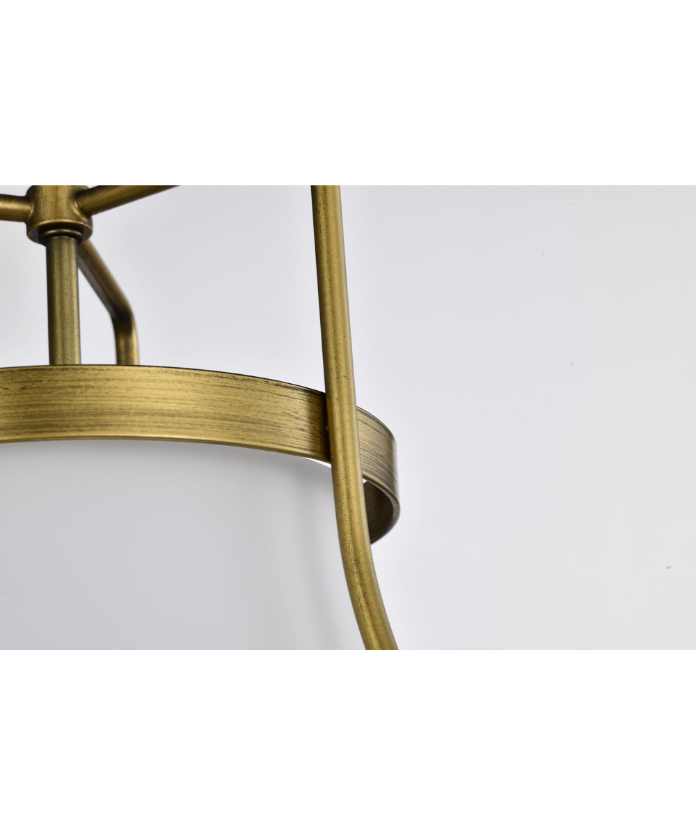 Valdora 1-Light Pendant Natural Brass