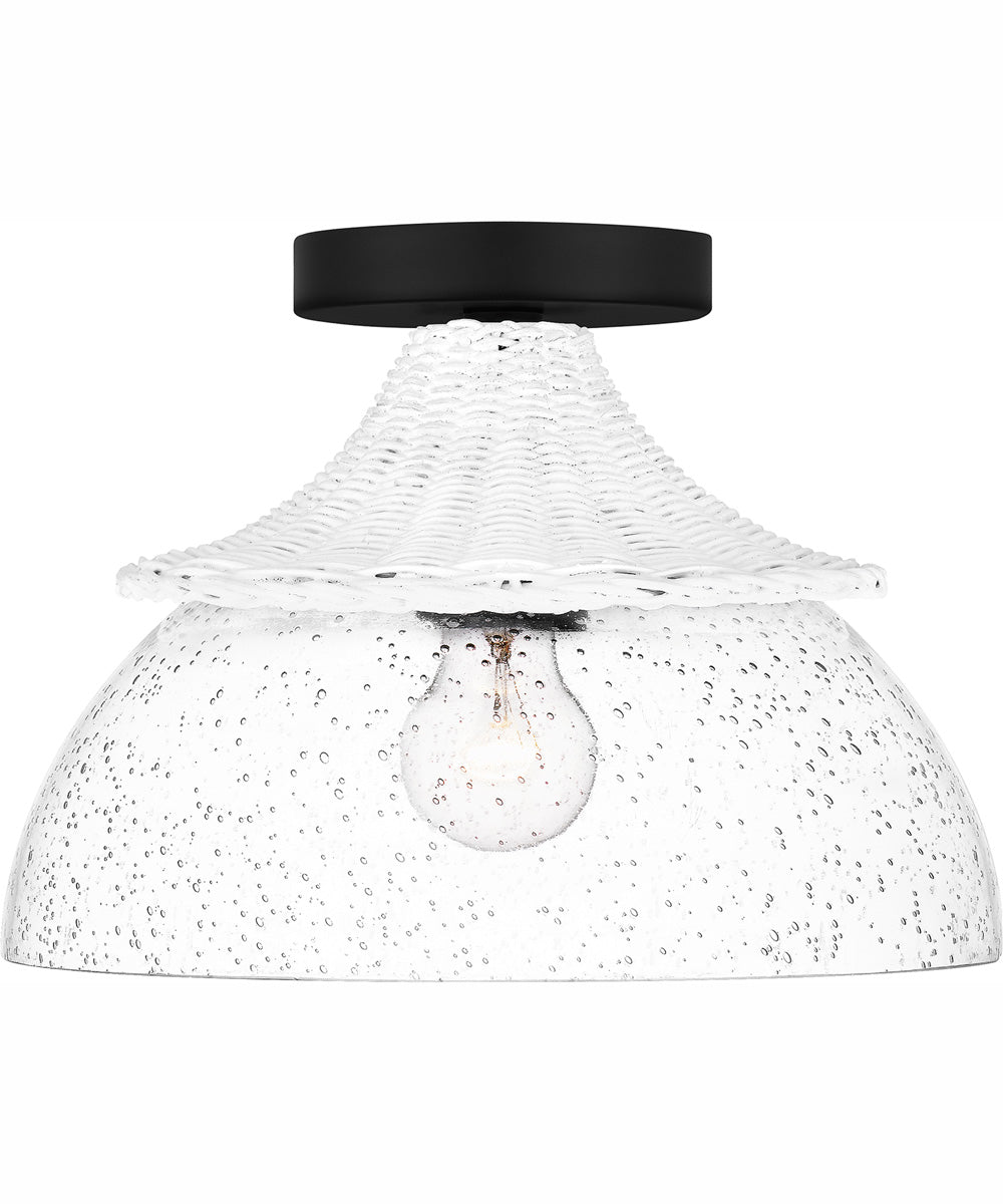 Otten Small 1-light Semi Flush Mount Matte Black