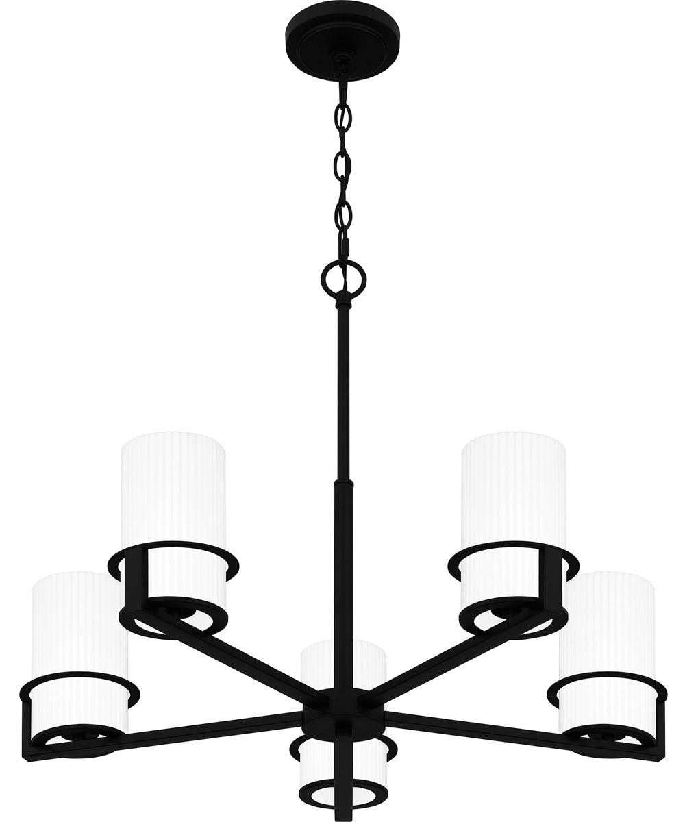 Seymour 5-light Chandelier Matte Black