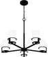 Seymour 5-light Chandelier Matte Black