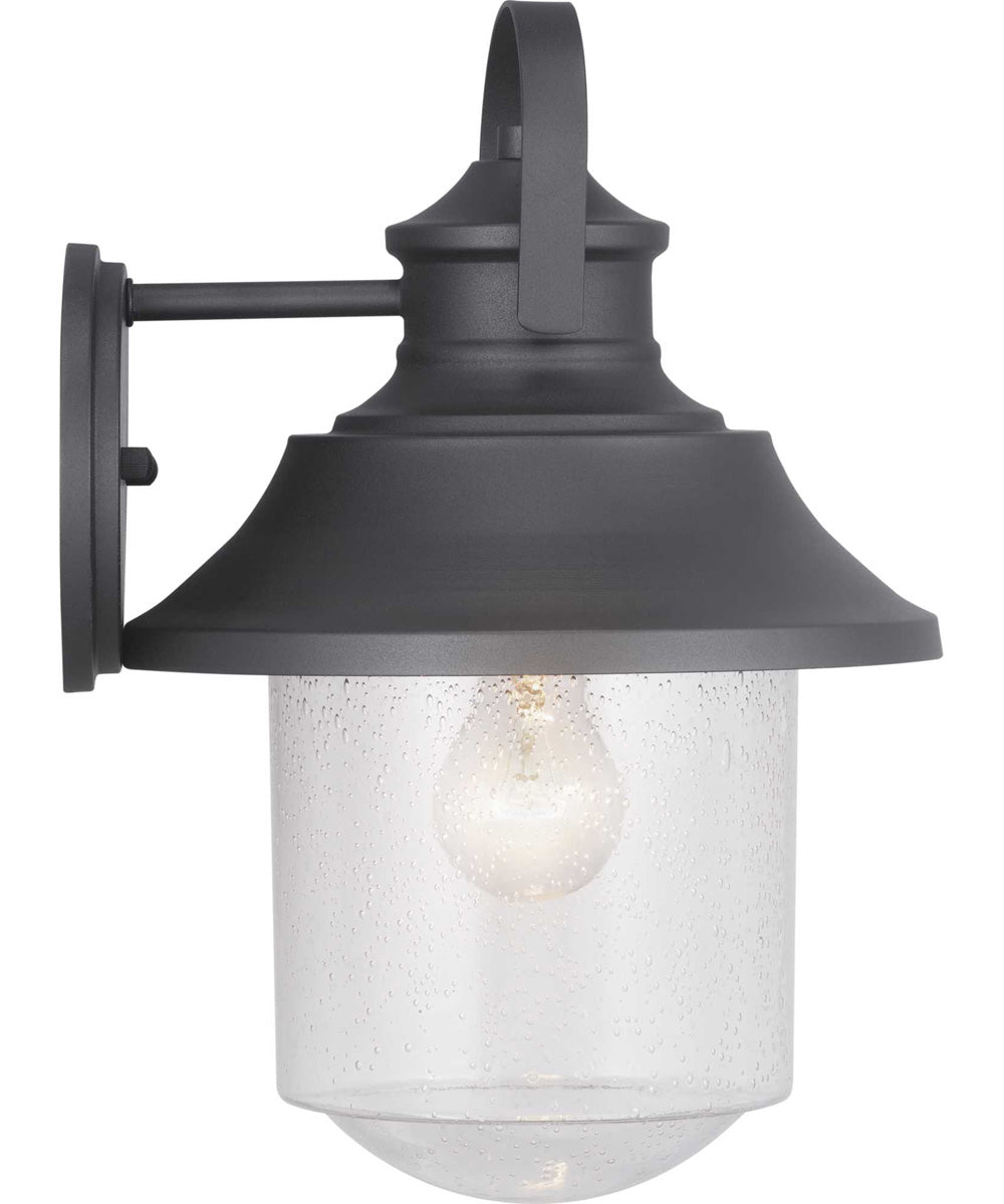 Weldon 1-Light Large Wall Lantern Textured Black