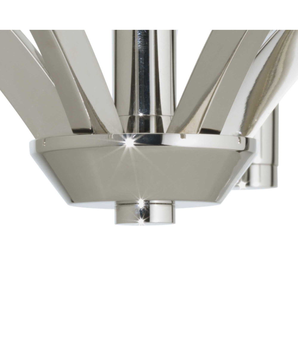 Draper 5-Light Luxe Chandelier Light Polished Nickel