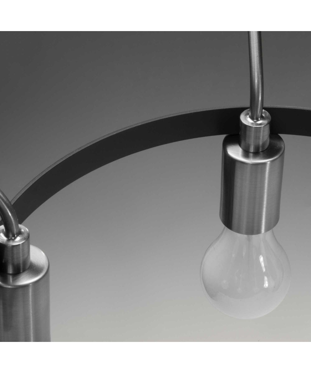 Hangar 5-Light Farmhouse Chandelier Light Brushed Nickel