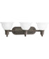 Madison 3-Light Etched Glass Traditional Bath Vanity Light Antique Bronze