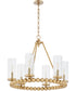 Tamara Day's Lee Boulevard 6-light Chandelier Aged Brass