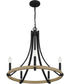 Colombes 5-light Chandelier Grey Ash