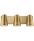 Helsinki 3-Light Bath Vanity Natural Aged Brass