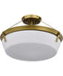 Rowen 4-Light Close-to-Ceiling Natural Brass