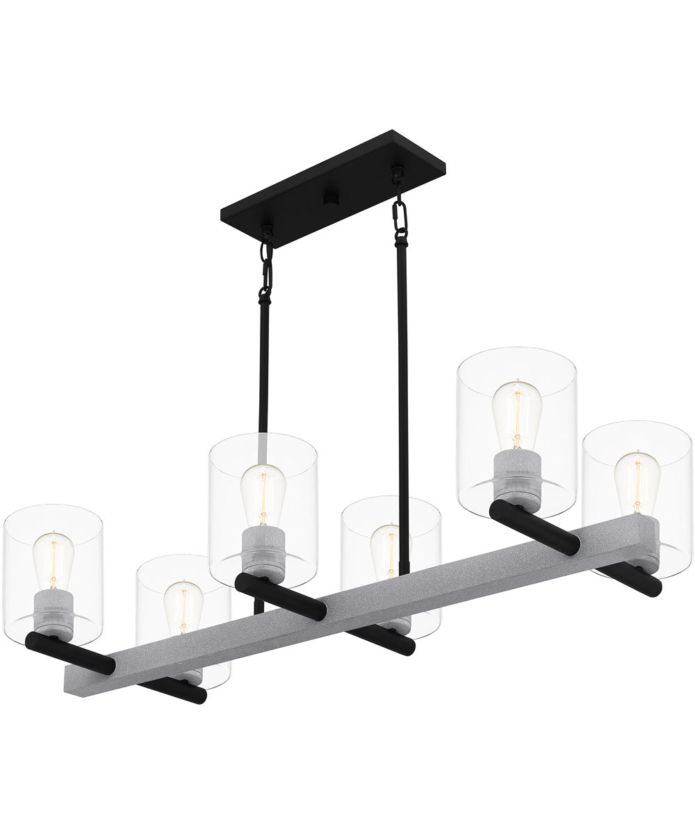 Caldwell 6-light Island Light Matte Black