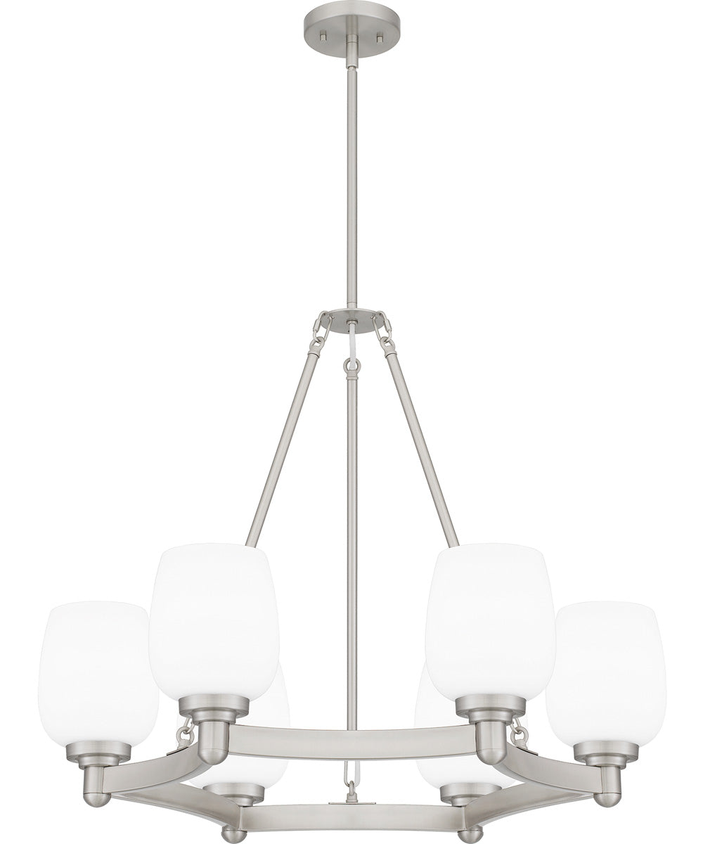 Penning 6-light Chandelier Brushed Nickel