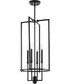 Elara 4-Light New Traditional  Chandelier Foyer Light Matte Black