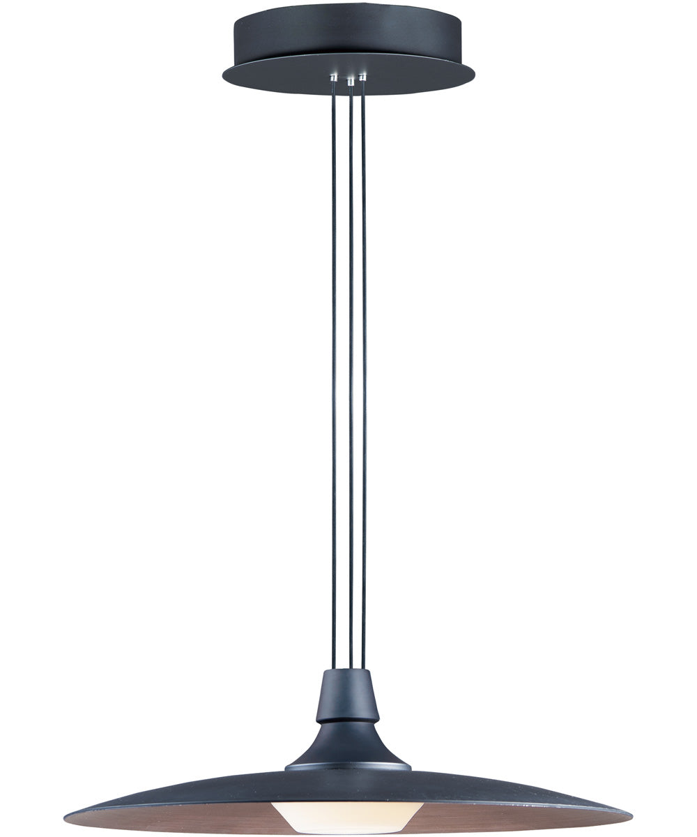 18"W Raven LED 1-Light Pendant Black