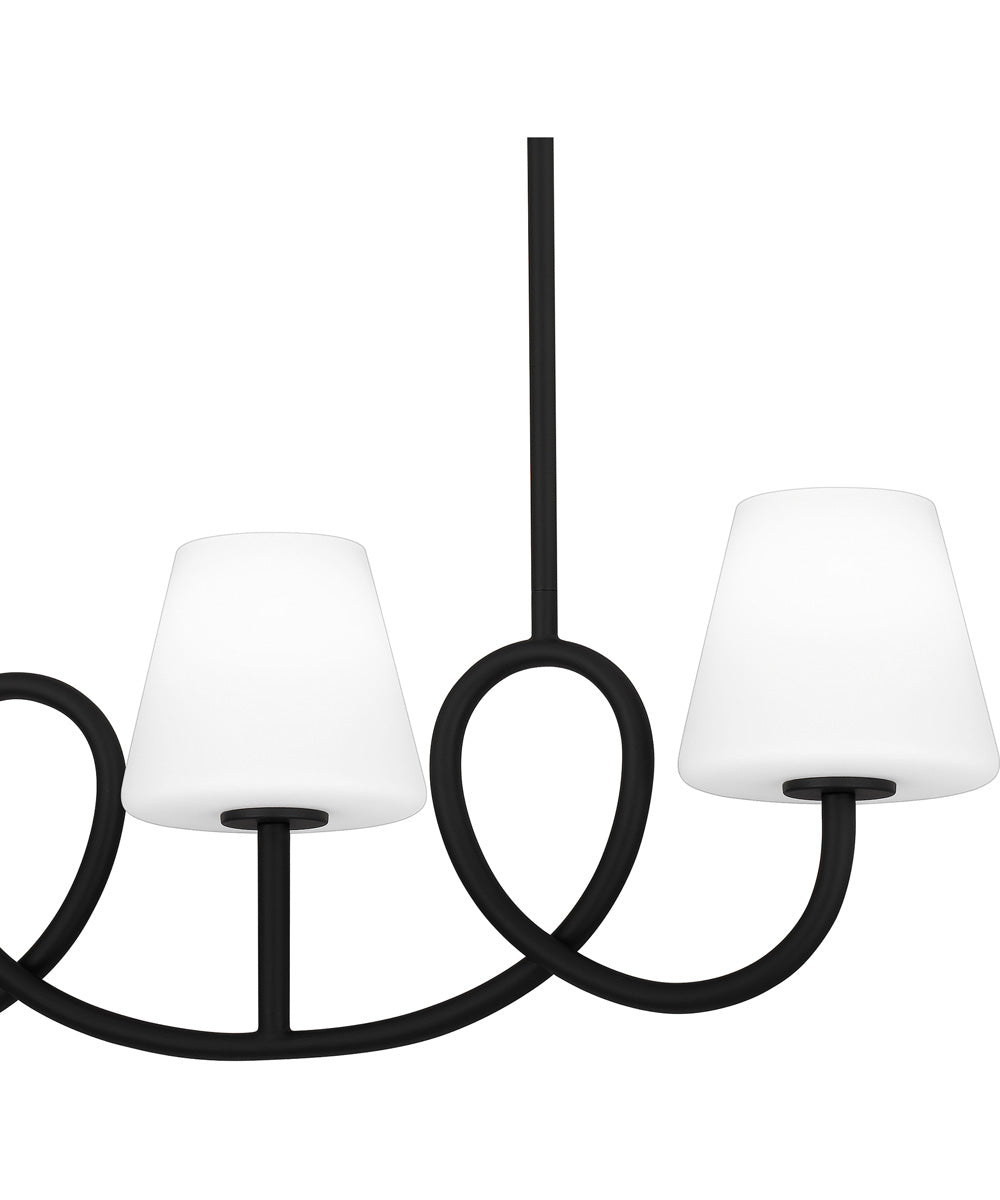 Atkins Medium 4-light Island Light Matte Black