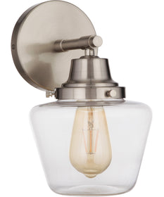 Essex 1-Light Wall Sconce Brushed Polished Nickel
