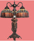 23" High Tiffany Candice 3 Light Table Lamp