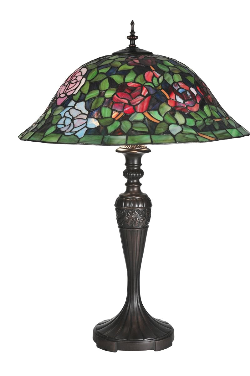 28"H Tiffany Rosebush Table Lamp