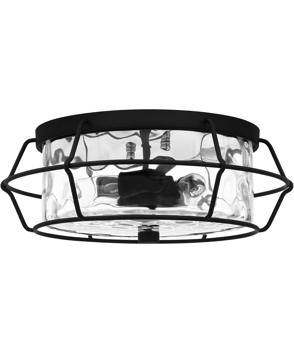 Farragut 3-light Semi Flush Mount Matte Black