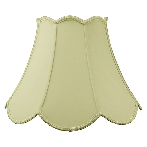 HomeConcept Scalloped Bell Lamp Shade Eggshell 9