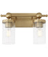 Tamara Day's Lee Boulevard 2-light Bath Vanity Light Aged Brass
