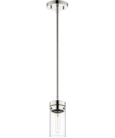 Intersection 1-Light Pendant Polished Nickel